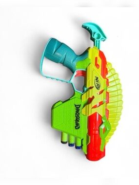 Nerf DinoSquad StegoSmash Blaster - Bright Green/Red/Teal